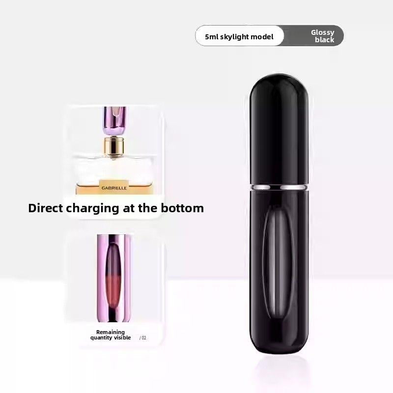 2PCS Refillable Perfume Bottle Portable Spray Colonia Bottles High-End Hydrating Transparent Rotating Fine Mist for All Skin Types